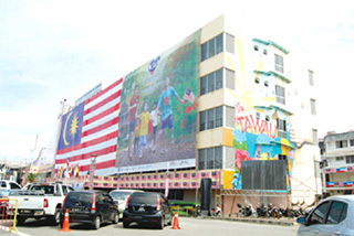 Giant show of patriotism in Tawau